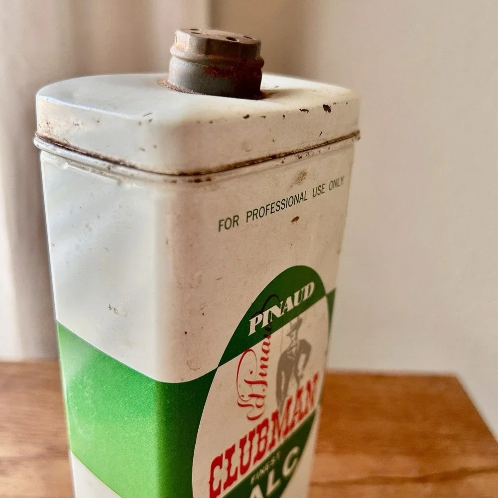 Clubman Pinaud Talc Tin 1962 Johnny Graham Glendale Barber Shop Dallas History